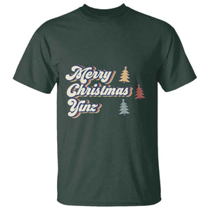 Funny Merry Christmas Yinz Pittsburgh T Shirt TS09 Dark Forest Green Print Your Wear