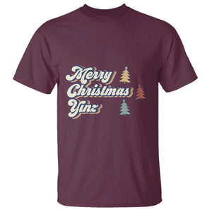 Funny Merry Christmas Yinz Pittsburgh T Shirt TS09 Maroon Print Your Wear