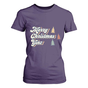 Funny Merry Christmas Yinz Pittsburgh T Shirt For Women TS09 Purple Print Your Wear