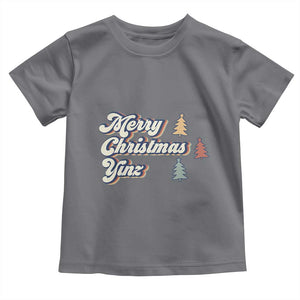 Funny Merry Christmas Yinz Pittsburgh Toddler T Shirt TS09 Charcoal Print Your Wear