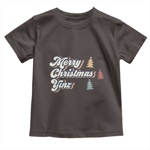 Funny Merry Christmas Yinz Pittsburgh Toddler T Shirt TS09 Dark Chocolate Print Your Wear