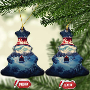 Xmas In Alaska Christmas Ornament Santa Winter Snow Season TS09 Christmas Tree Navy Print Your Wear