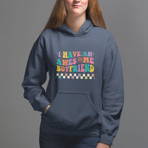 Valentine's Day Hoodie I Have An Awesome Boyfriend Ugly Heart Retro Groovy TS09 Navy Printyourwear