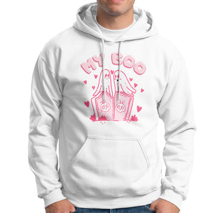 Valentine's Day Hoodie My Boo Cute Lover Couple Ghost TS09 White Printyourwear