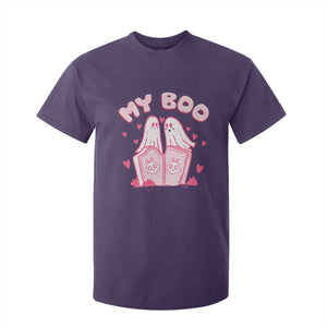 Valentine's Day T Shirt For Kid My Boo Cute Lover Couple Ghost TS09 Purple Print Your Wear