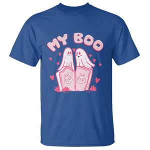 Valentine's Day T Shirt My Boo Cute Lover Couple Ghost TS09 Royal Blue Printyourwear