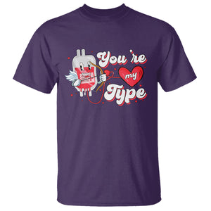 Valentine's Day T Shirt You're My Type Medical Pun Blood Nurse TS09 Purple Printyourwear