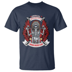 Motorcycle Rider T Shirt American Indian Biker Club TS09 Navy Printyourwear