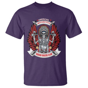 Motorcycle Rider T Shirt American Indian Biker Club TS09 Purple Printyourwear