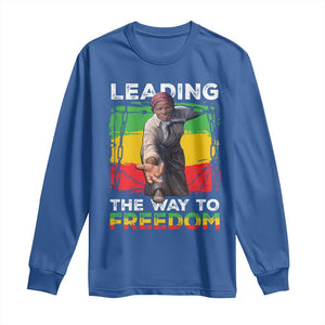 Harriet Tubman Long Sleeve Shirt Leading The Way To Freedom Black History TS09 Royal Blue Print Your Wear