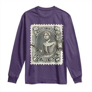 Harriet Tubman Long Sleeve Shirt Live Free Or Die Black History TS09 Purple Print Your Wear