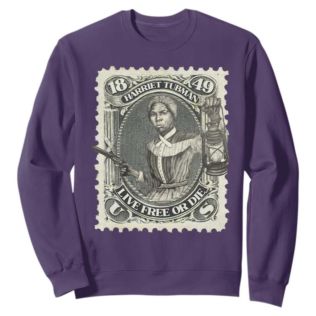 Harriet Tubman Sweatshirt Live Free Or Die Black History TS09 Purple Print Your Wear