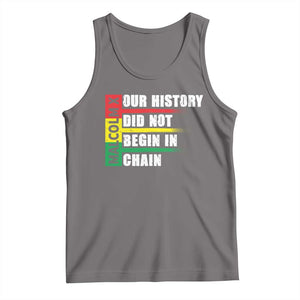 Malcolm X Tank Top Our History Did Not Begin In Chains TS09 Deep Heather Print Your Wear