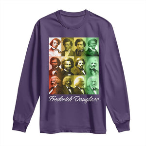 Life Of Frederick Douglass Long Sleeve Shirt Black History Month TS09 Purple Print Your Wear