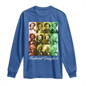 Life Of Frederick Douglass Long Sleeve Shirt Black History Month TS09 Royal Blue Print Your Wear