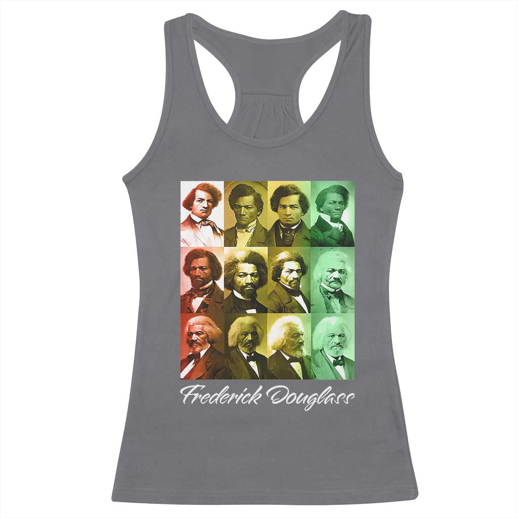 Life Of Frederick Douglass Racerback Tank Top Black History Month TS09 Charcoal Print Your Wear