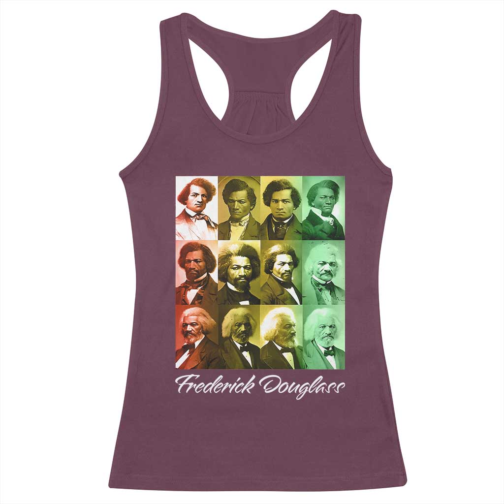 Life Of Frederick Douglass Racerback Tank Top Black History Month TS09 Maroon Print Your Wear