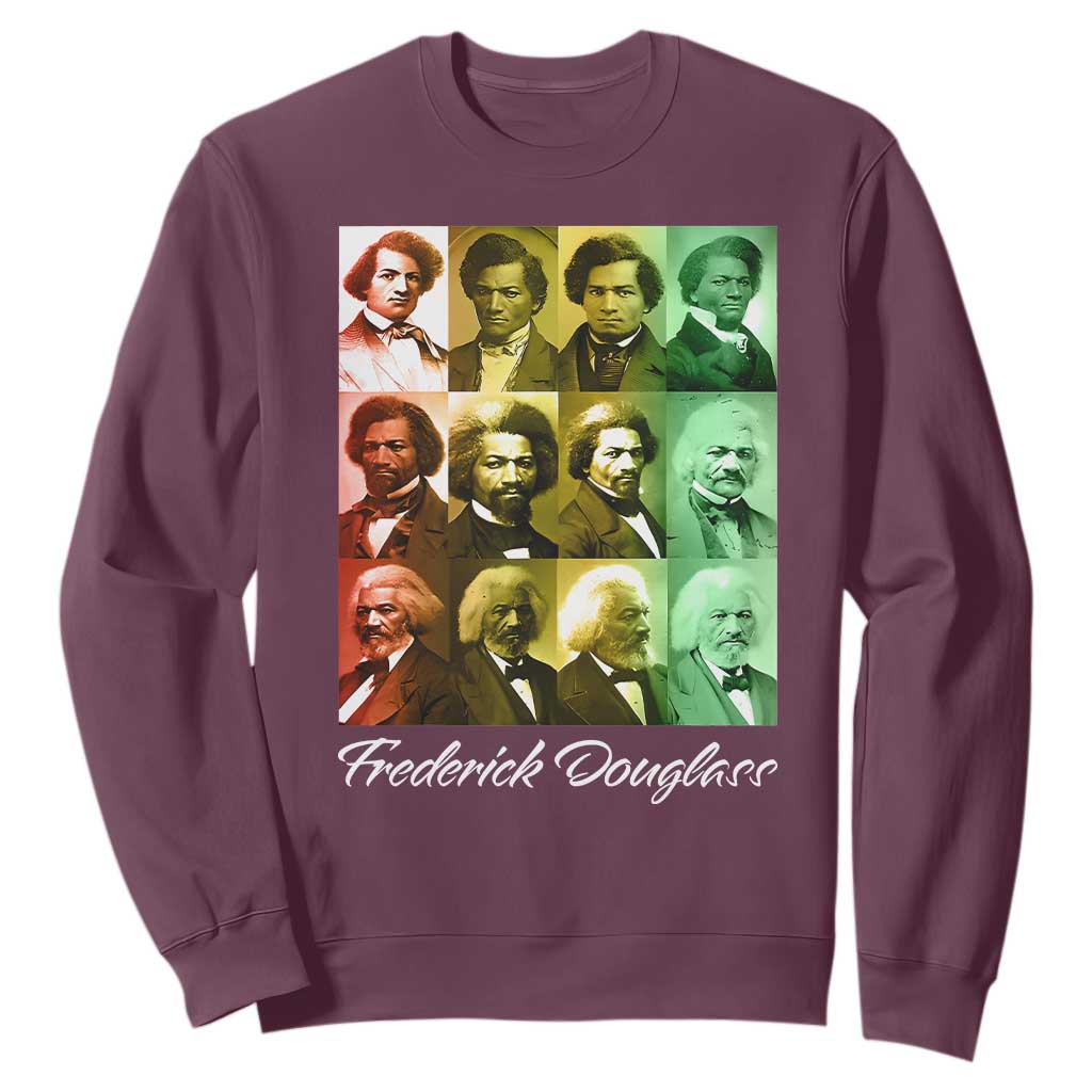 Life Of Frederick Douglass Sweatshirt Black History Month TS09 Maroon Print Your Wear