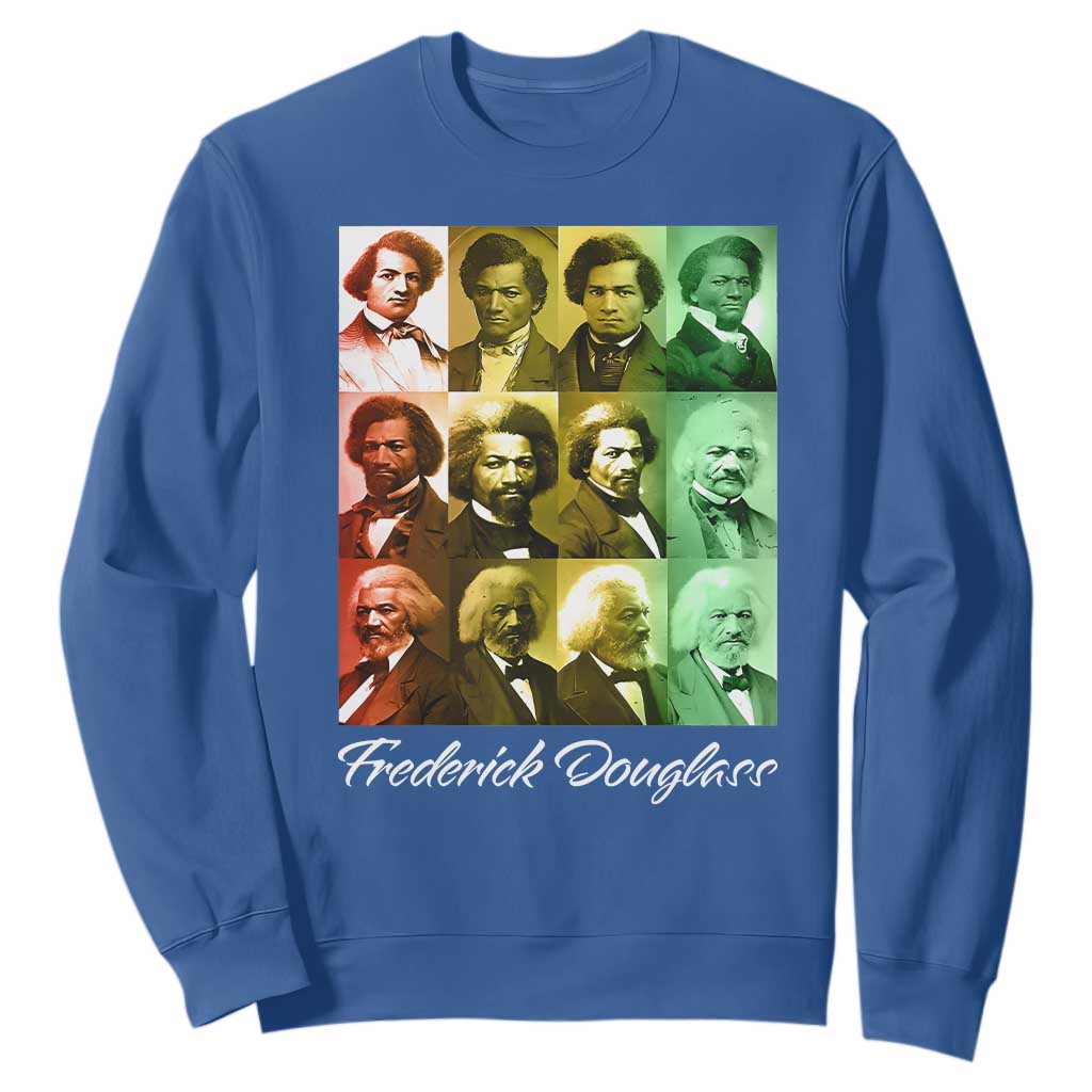 Life Of Frederick Douglass Sweatshirt Black History Month TS09 Royal Blue Print Your Wear