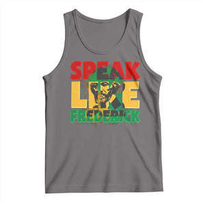 Speak Like Frederick Douglass Tank Top Black History Month TS09 Deep Heather Print Your Wear