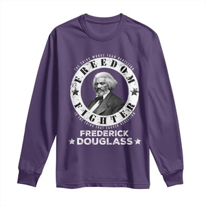 Frederick Douglass Long Sleeve Shirt The Thing Worse Than Rebellion Is The Thing That Causes Rebellion TS09 Purple Print Your Wear