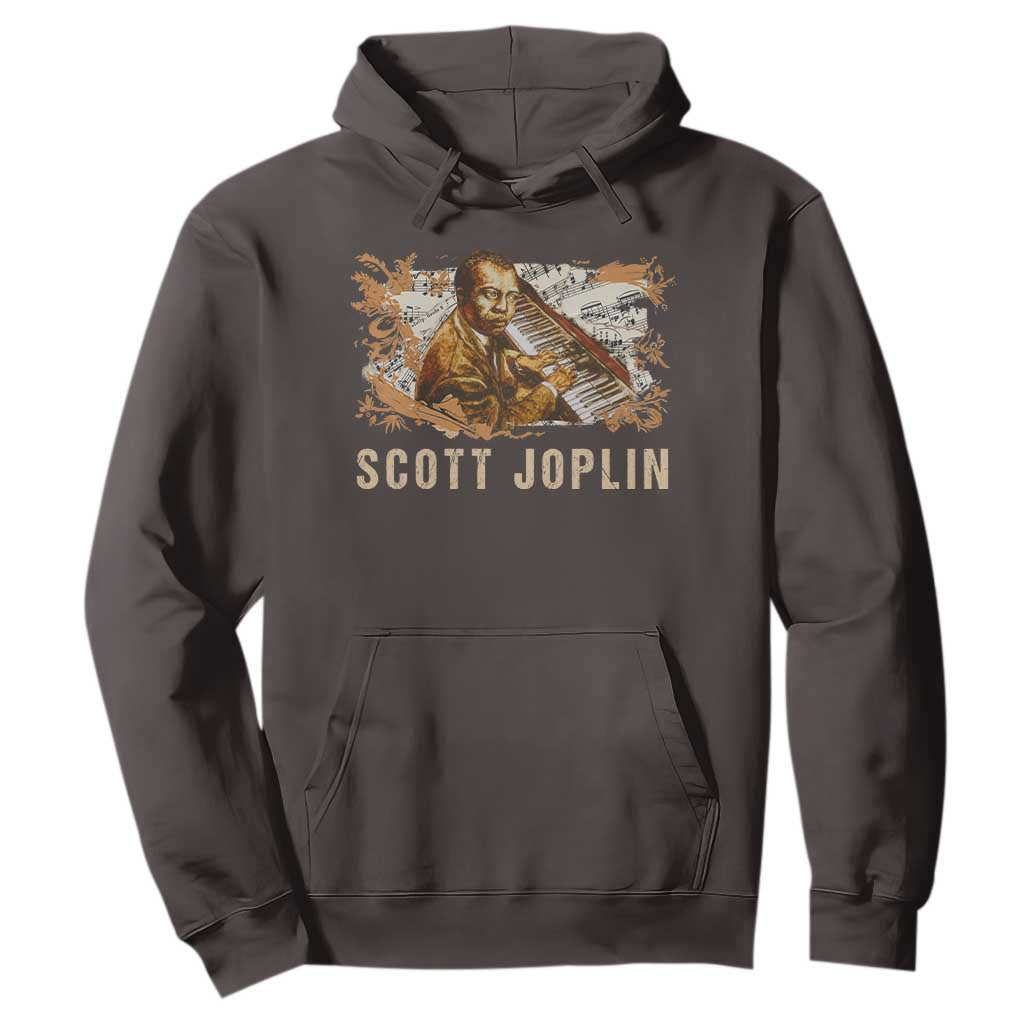 Scott Joplin Hoodie Afro Classical Music Composer Black History TS09 Dark Chocolate Print Your Wear