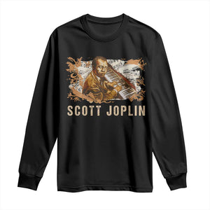 Scott Joplin Long Sleeve Shirt Afro Classical Music Composer Black History TS09 Black Print Your Wear