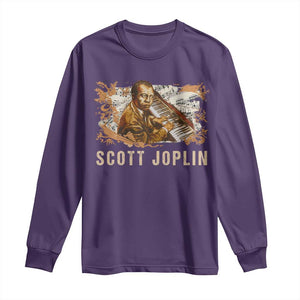 Scott Joplin Long Sleeve Shirt Afro Classical Music Composer Black History TS09 Purple Print Your Wear