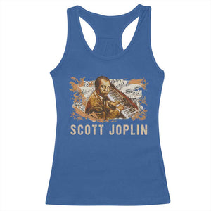 Scott Joplin Racerback Tank Top Afro Classical Music Composer Black History TS09 Royal Blue Print Your Wear