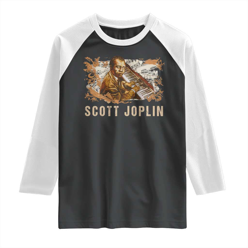 Scott Joplin Raglan Shirt Afro Classical Music Composer Black History TS09 Black White Print Your Wear