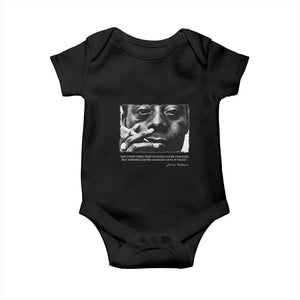James Baldwin Baby Onesie Not Everything That Is Faced Can Be Changed But Nothing Can Be Changed Until It Is Faced TS09 Black Print Your Wear