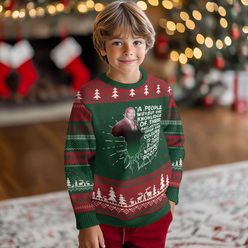 Marcus Garvey Ugly Christmas Sweater A People Without The Knowledge Of Their Past History Is Like A Tree Without Roots TS09 Christmas Print Your Wear