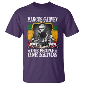 Marcus Garvey T Shirt One People One Nation Jamaica Legends Rasta TS09 Purple Print Your Wear