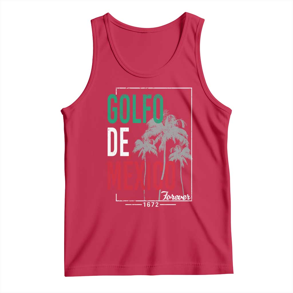 Golfo De Mexico Forever Tank Top Mexican Gulf Culture Heritage 1672 TS09 Red Print Your Wear