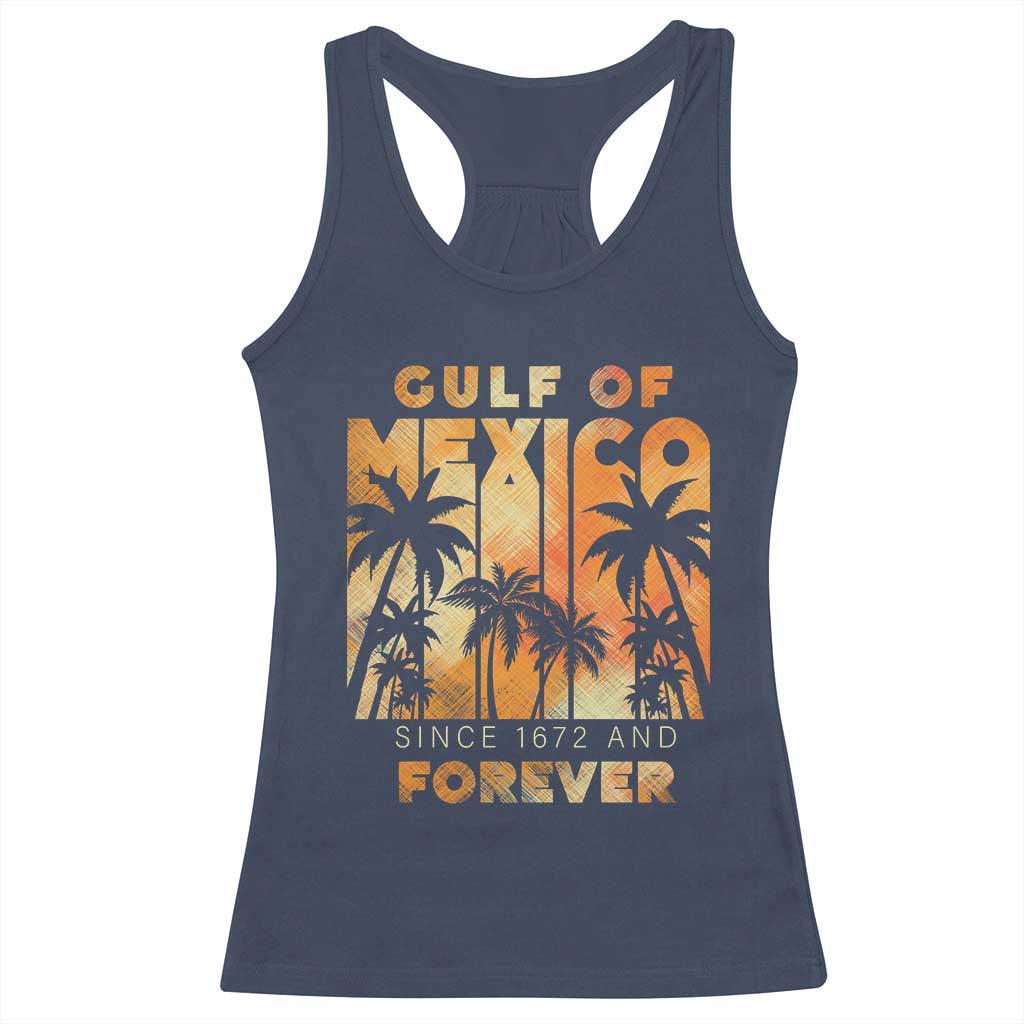 Gulf Of Mexico Racerback Tank Top Since 1672 And Forever TS09 Navy Print Your Wear