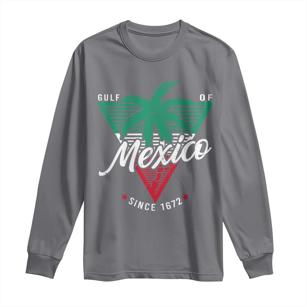 Gulf Of Mexico Since 1672 Long Sleeve Shirt TS09 Charcoal Print Your Wear