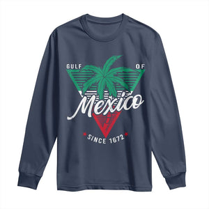 Gulf Of Mexico Since 1672 Long Sleeve Shirt TS09 Navy Print Your Wear