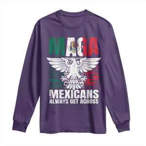 Mexicans Always Get Across Long Sleeve Shirt TS09 Purple Print Your Wear