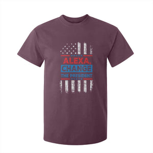 Funny Alexa Change The President T Shirt For Kid TS09 Maroon Print Your Wear