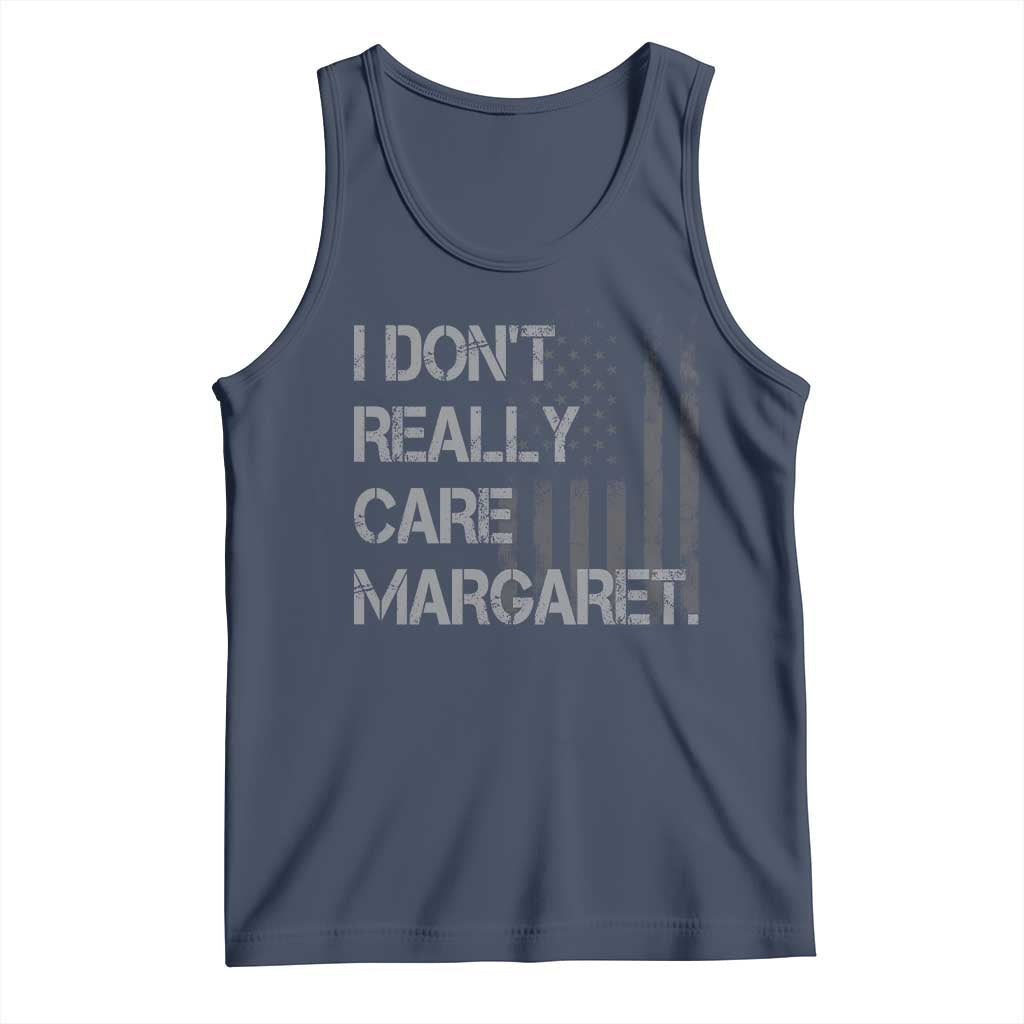 JD Vance Tank Top I Don't Really Care Margaret American Flag TS09 Navy Print Your Wear