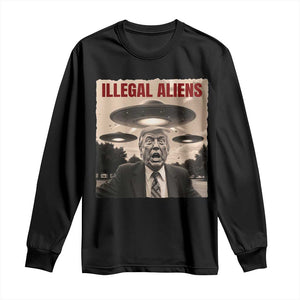 Funny Trump Illegal Aliens Long Sleeve Shirt TS09 Black Print Your Wear