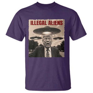 Funny Trump Illegal Aliens T Shirt TS09 Purple Print Your Wear