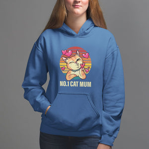 Mother's Day Cat Lover Hoodie No.1 Cat Mum Mother Of Cats TS09 Royal Blue Printyourwear