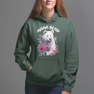 Mother's Day Mama Bear Best Mom Hoodie TS09 Dark Forest Green Printyourwear