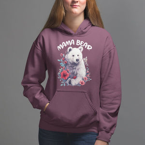 Mother's Day Mama Bear Best Mom Hoodie TS09 Maroon Printyourwear