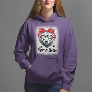 Mother's Day Hoodie Don't Mess With Mama Bear Sunglasses TS09 Purple Printyourwear