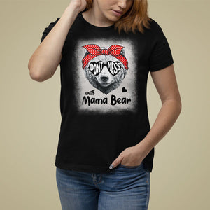 Mother's Day T Shirt For Women Don't Mess With Mama Bear Sunglasses TS09 Black Printyourwear