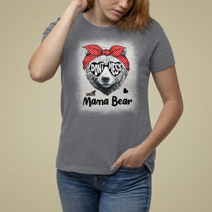 Mother's Day T Shirt For Women Don't Mess With Mama Bear Sunglasses TS09 Charcoal Printyourwear