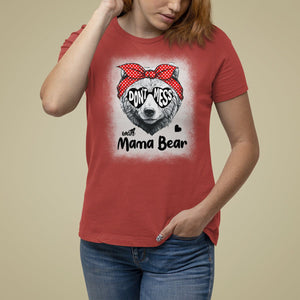 Mother's Day T Shirt For Women Don't Mess With Mama Bear Sunglasses TS09 Red Printyourwear