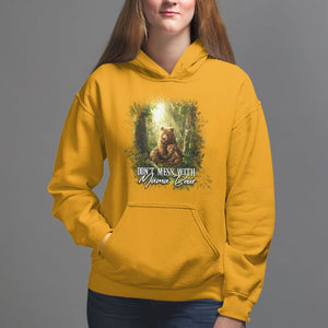 Mother's Day Hoodie Don't Mess With Mama Bear Fairy Forest TS09 Gold Printyourwear